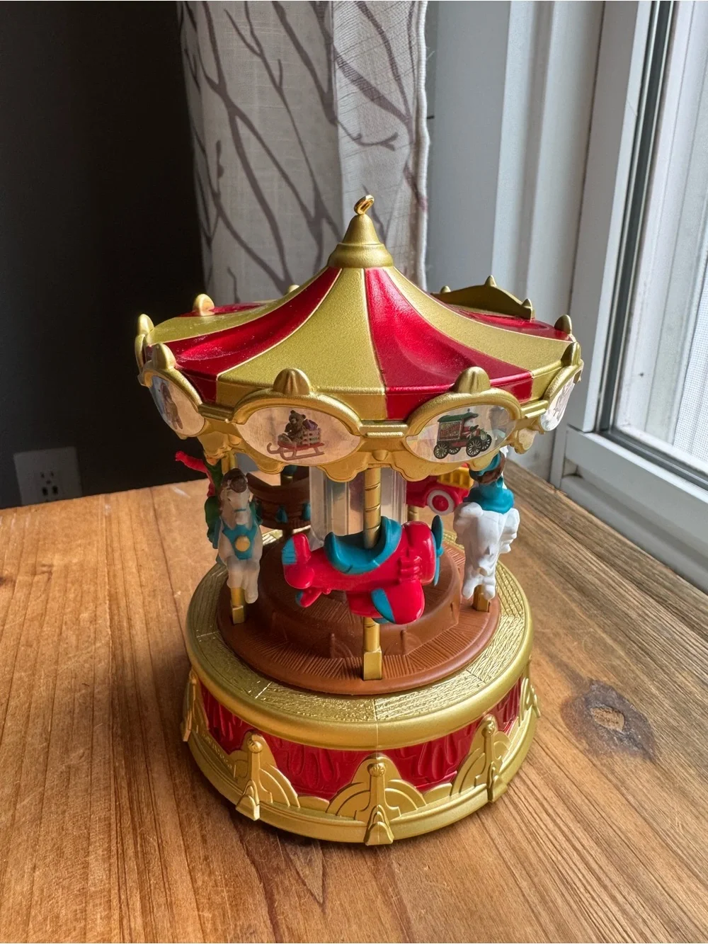 Hallmark Keepsake Toyland Traveler Carousel Ornament